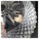 Starburst Cut Glass Bowl - 9-Inch Diameter