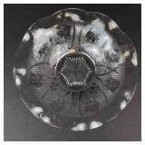 Jeannette Iris & Herringbone Ruffled Edge Bowls (Lot of 2)