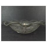 Jeannette Iris & Herringbone Ruffled Edge Bowls (Lot of 2)