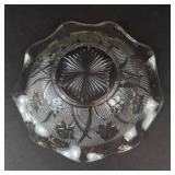 Jeannette Iris & Herringbone Ruffled Edge Bowls (Lot of 2)