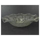 Jeannette Iris & Herringbone Ruffled Edge Bowls (Lot of 2)