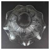 Jeannette Iris & Herringbone Ruffled Edge Bowls (Lot of 2)