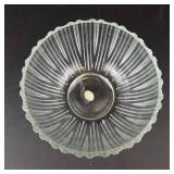 Godinger Empress Crystal Bowl - Fine Crystal, Italy - 9in Ribbed Pattern