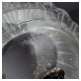 Godinger Empress Crystal Bowl - Fine Crystal, Italy - 9in Ribbed Pattern