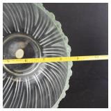 Godinger Empress Crystal Bowl - Fine Crystal, Italy - 9in Ribbed Pattern