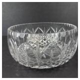 Crystal Cut Glass Bowl - Starburst Pattern, 6.5in Diameter
