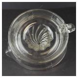 Hazel Atlas Vintage Clear Glass Citrus Juicer With Handle & Spout