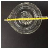 Hazel Atlas Vintage Clear Glass Citrus Juicer With Handle & Spout