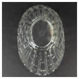 Clear Glass Bowl - Petal-Pattern, 9-Inch Diameter