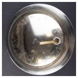 Mid-Century Modern Glass Cocktail Shaker - Etched Floral Design, 9 in Tall