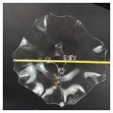 Cambridge Glass Co. 1930s 4-Toed Fancy Ruffle Centerpiece Bowl