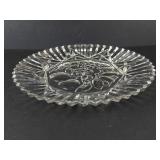 Indiana Glass Paneled Daisy & Fine Cut Rectangular Serving Bowl
