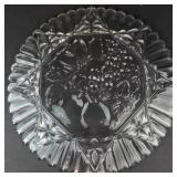 Indiana Glass Paneled Daisy & Fine Cut Rectangular Serving Bowl