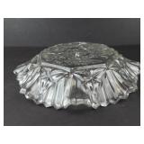 Federal Glass Pioneer Pattern Serving Platter - Vintage Clear Glass, Grapes Motif
