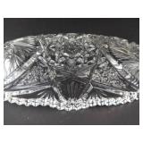 American Brilliant Period Relish Dish - Antique Cut Glass