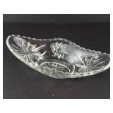 Anchor Hocking Star of David Glass Gondola Dish