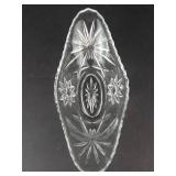 Anchor Hocking Star of David Glass Gondola Dish