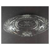Anchor Hocking Star of David Glass Gondola Dish