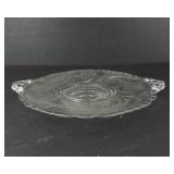 Clear Glass Pedestal Platter & Glass Bowl - 2-Piece Set