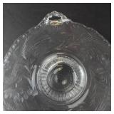 Clear Glass Pedestal Platter & Glass Bowl - 2-Piece Set