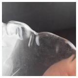 Clear Glass Pedestal Platter & Glass Bowl - 2-Piece Set