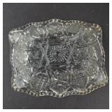 Indiana Glass Paneled Daisy & Finecut Rectangular Bowls - Set of 6