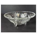 Anchor Hocking EAPC Starburst Star of David Candy Dishes, 3-Footed, Set of 2