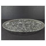 Anchor Hocking Stars & Bars Glass Serving Platter - Cake Plate