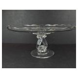 GMHC Engraved Glassware Set - Cake Platter on Stand, 2 Totem Pole Plates (Lot of 6)