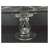 GMHC Engraved Glassware Set - Cake Platter on Stand, 2 Totem Pole Plates (Lot of 6)