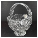 Fifth Avenue Wellington Crystal Basket - 24% Lead Crystal - Poland