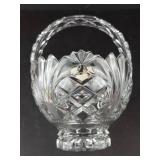 Fifth Avenue Wellington Crystal Basket - 24% Lead Crystal - Poland