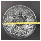 Crystal Glass Dessert Bowls - Set of 6, 5 in Diameter, Starburst Pattern