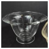 Glass Bowls - 4-Piece Clear Glass Set (Lot of 4)
