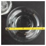 Glass Bowls - 4-Piece Clear Glass Set (Lot of 4)