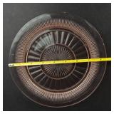 Pink Glass Plates (Lot of 3)