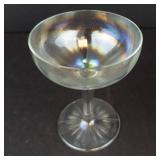 Glassware - 4 Stemware: 2 Iridescent Glasses, 1 Sombrero Margarita, 1 Green-Tinted Wine Goblet