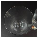 Fostoria Engagement Crystal Iced Tea Goblets - 4-Piece Set with Platinum Rim