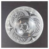 Crystal Cut Glass Champagne Coupe Glasses - 8-Piece Set