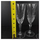 Salzburg Cristal de Flandre 4 Champagne Flutes 14.5 cl