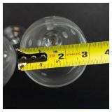 Etched Crystal Wine Glasses - Set of 4, Four Distinct Patterns