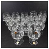 Zwiesel Kristall Echt Bleikristall Goblets - 24% Lead Crystal, Germany (14 Goblets & 4 Wine Glasses)