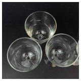 Libbey Windswept Glassware - 3 Cocktail Coupes & 3 Stem Glasses