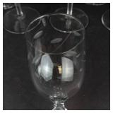Libbey Windswept Glassware - 3 Cocktail Coupes & 3 Stem Glasses