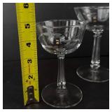 Libbey Leaves & Vines Etched Champagne Coupe Glasses - Set of 9
