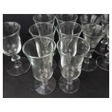 Clear Glass Stemware Assortment - 13-Pieces