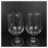 Clear Glass Stemware - 6-Piece Goblet & Wine Glass Set