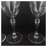 Clear Glass Stemware - 6-Piece Goblet & Wine Glass Set