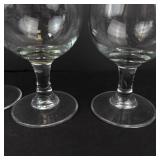 Clear Glass Stemware - 6-Piece Goblet & Wine Glass Set