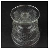 Crystal Cut Glass Footed Goblets - Set of 3